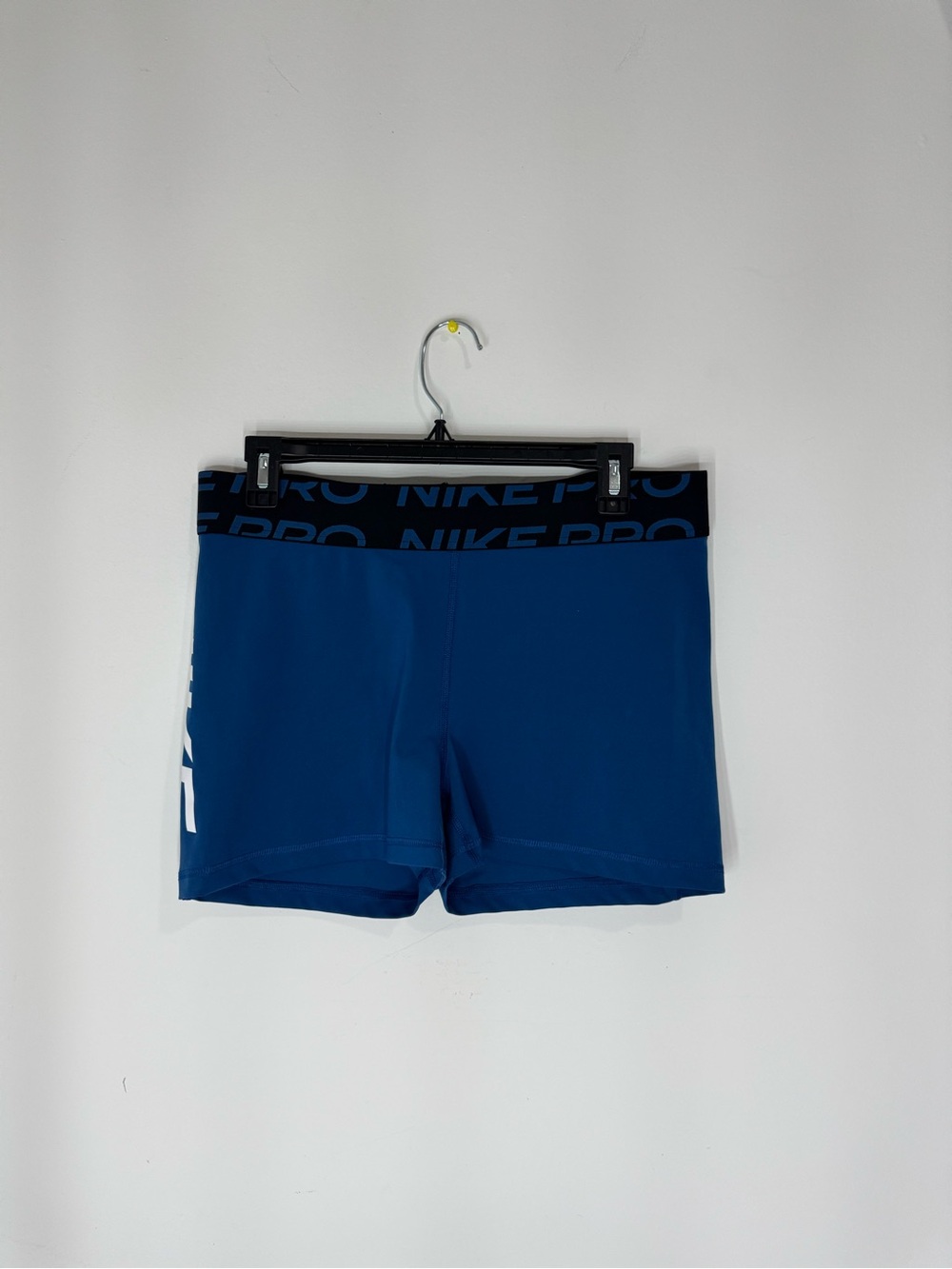 Blue  Nike Pro Biker Shorts